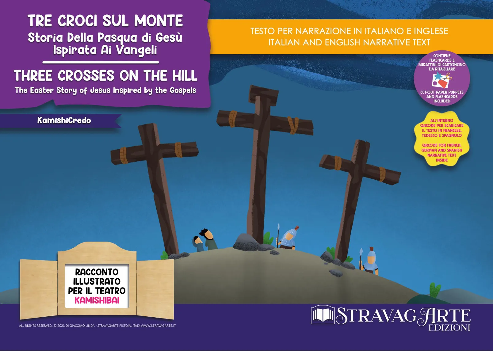 Tre Croci sul Monte – Storia della Pasqua di Gesù ispirata ai Vangeli – storia kamishibai bilingue - immagine 3