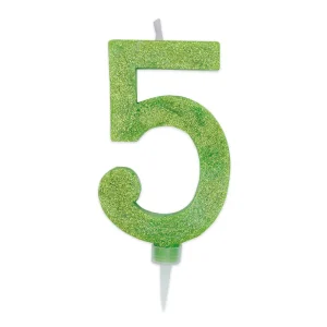 CANDELINA COMPLEANNO SWEETY MAXI GLITTER 15 CM