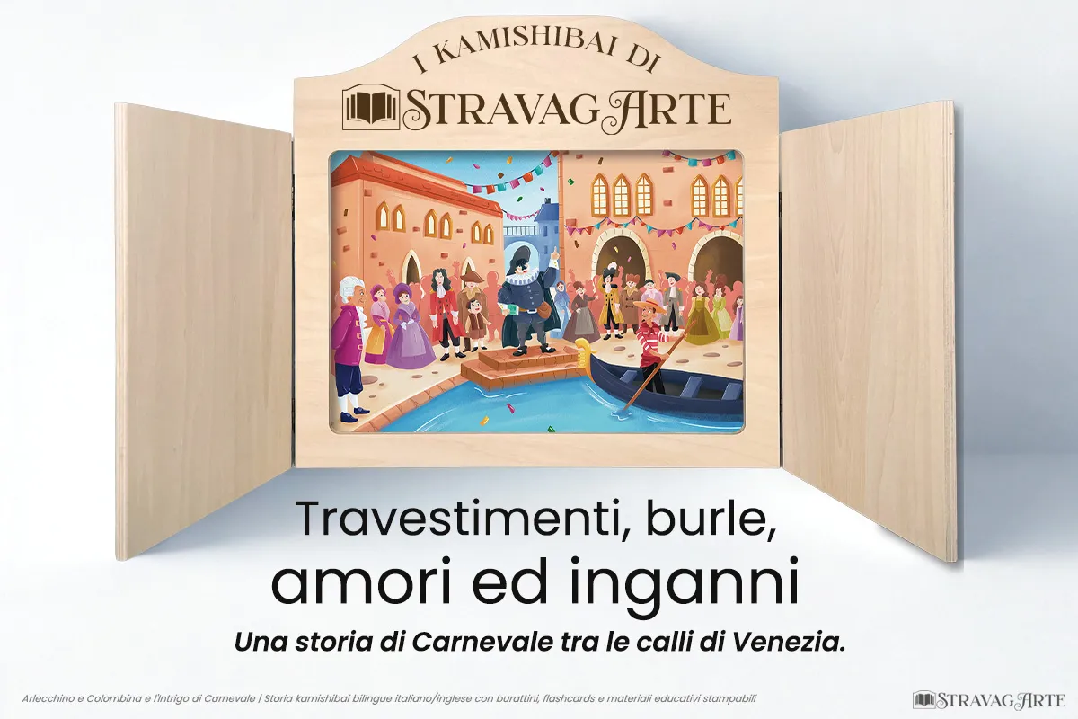 Arlecchino e Colombina e l’Intrigo di Carnevale – storia kamishibai bilingue - immagine 4