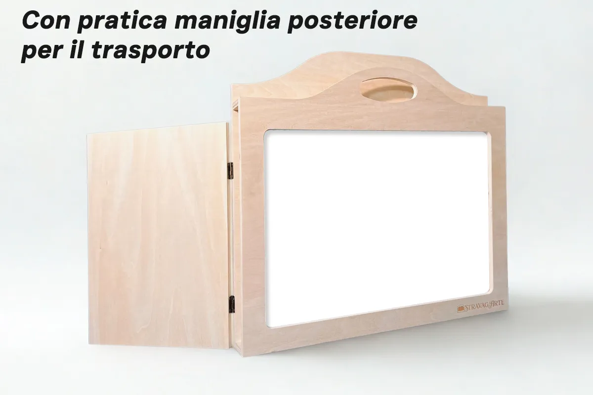Teatrino Kamishibai in legno non trattato – con manuale illustrato incluso - immagine 6