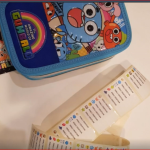 ETICHETTE PERSONALIZZATE SET SCUOLA