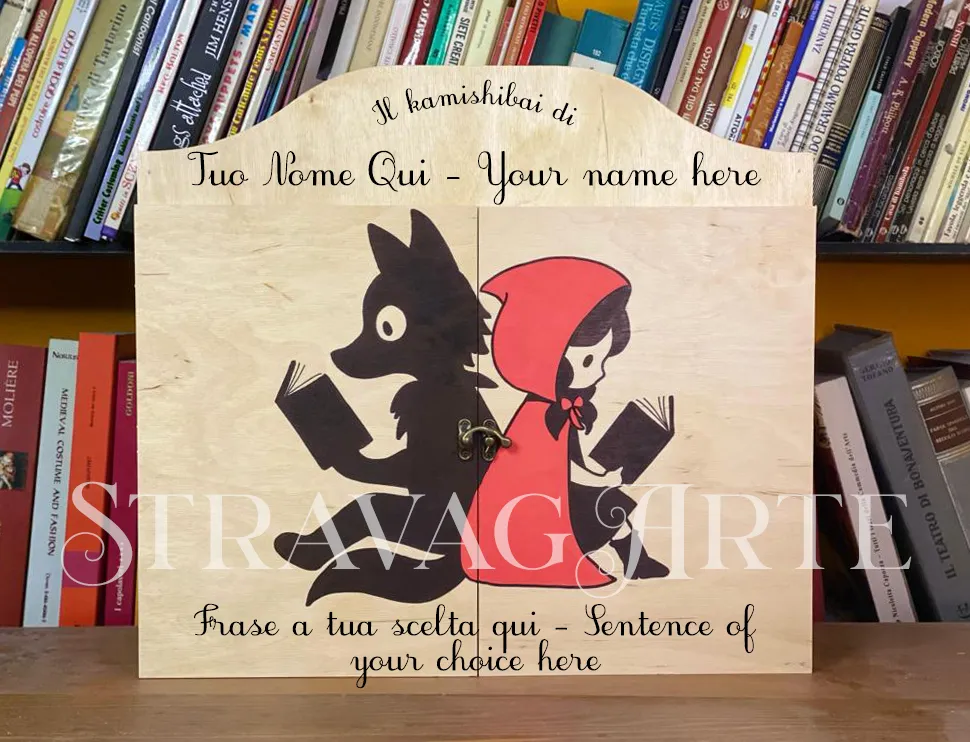 Teatrino kamishibai A3 Legno di Betulla Personalizzabile – LN012 - immagine 3