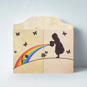Teatrino kamishibai A3 Legno di Betulla Personalizzabile – LN013