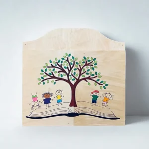 Teatrino kamishibai A3 Legno di Betulla Personalizzabile – LN020