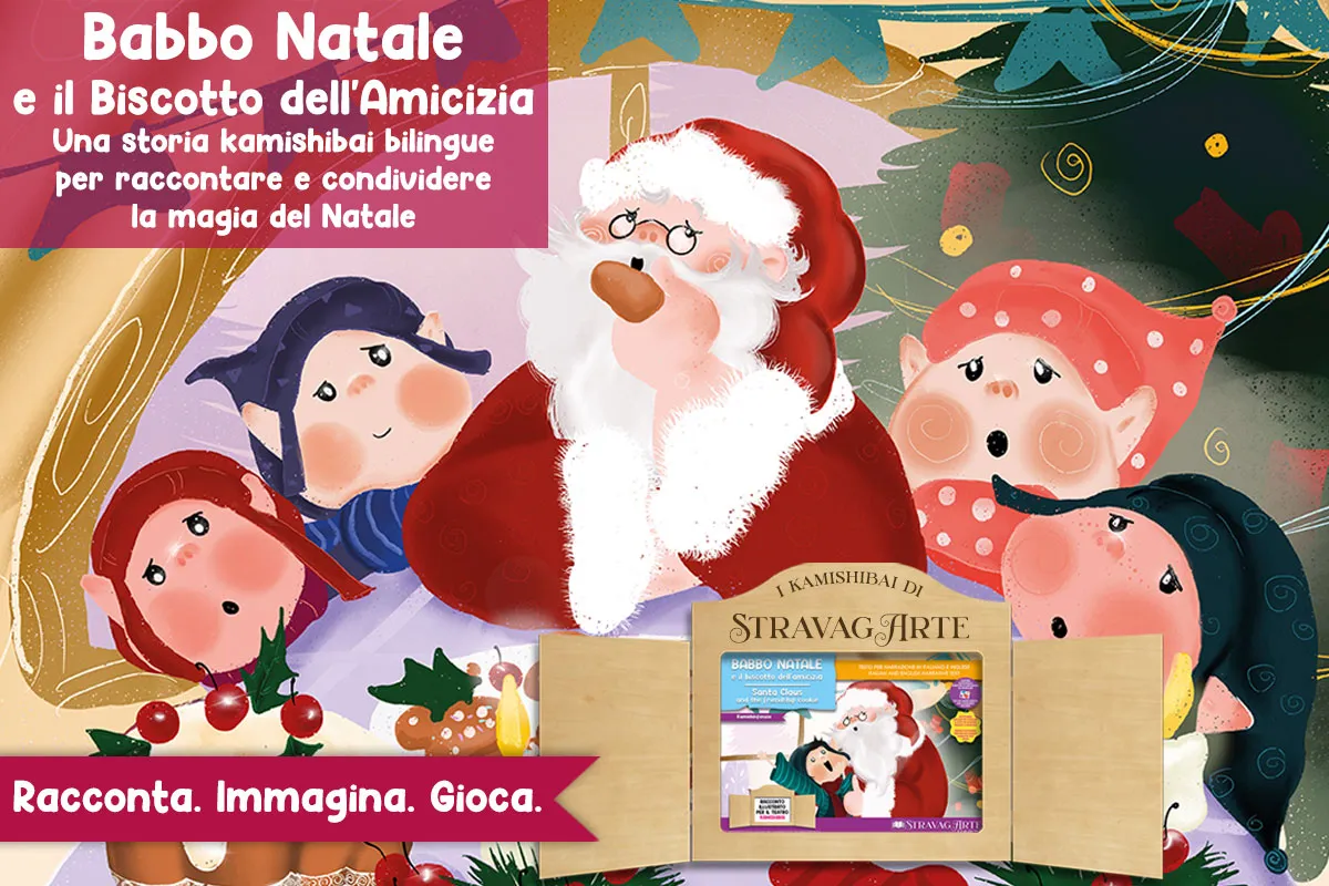 Babbo Natale e il Biscotto dell’Amicizia – storia kamishibai bilingue - immagine 5