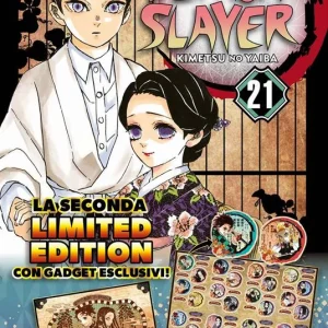 Demon slayer. Kimetsu no yaiba. Limited edition. Con Adesivi. Vol. 21