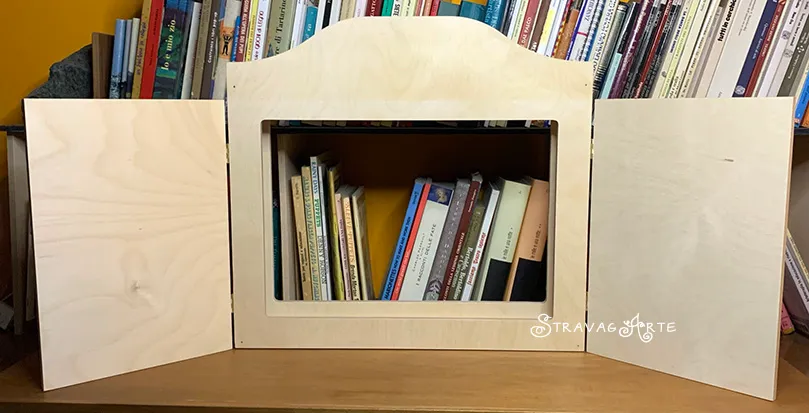 Teatrino kamishibai A3 Legno di Betulla Personalizzabile – LN011 - immagine 6
