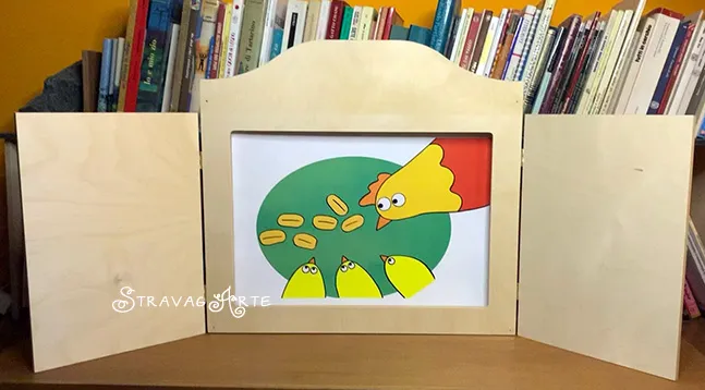 Teatrino kamishibai A3 Legno di Betulla Personalizzabile – LN012 - immagine 7
