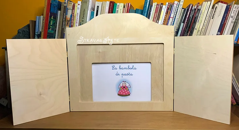 Teatrino kamishibai A3 Legno di Betulla Personalizzabile – LN012 - immagine 9