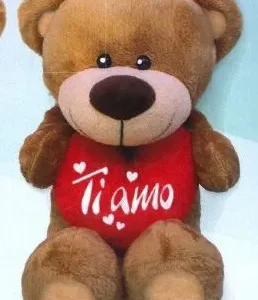 Peluche Orso cuore 15 cm Ti amo