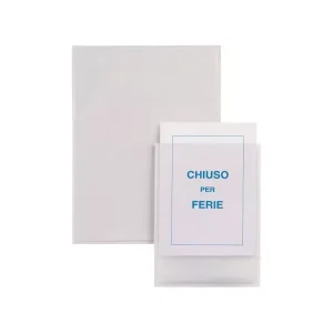 5 Buste Autoadesive Iesti A4 21×29 7cm Trasparenti