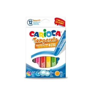 Carioca Temperello Tempera Solida in Stick – Set da 12